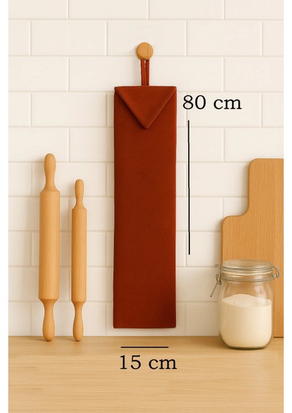 Oklava Organizer – Mutfak Için Asılabilir Oklava Düzenleyici, Pratik ve Şık Saklama Çözümü