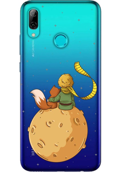 Huawei P Smart 2019 Uyumlu Küçük Prens Gezegen Boa Tasarımlı Baskılı Silikon Kılıf
