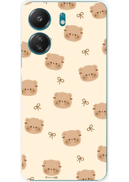 Redmi 13C - Poco C65 Uyumlu Sevimli Ayıcıklar Baskılı Silikon Kılıf