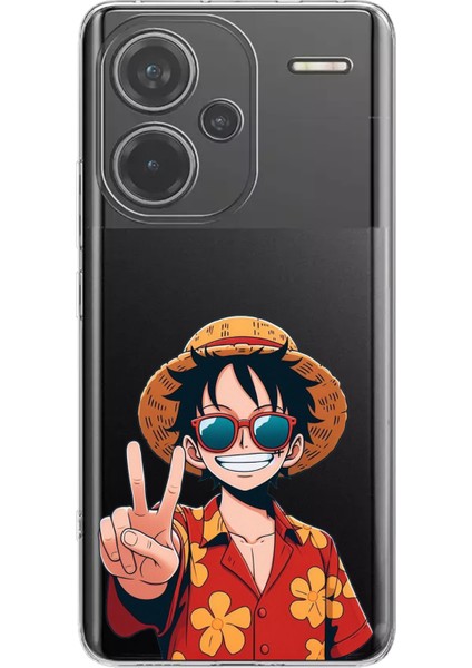 Redmi Note 13 Pro Plus 5g Uyumlu Monkey D. Luffy Tasarımlı Baskılı Silikon Kılıf