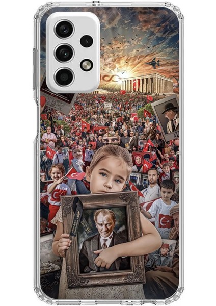 Samsung Galaxy A73 Uyumlu Atatürk Anıtkabir Baskılı Silikon Kılıf
