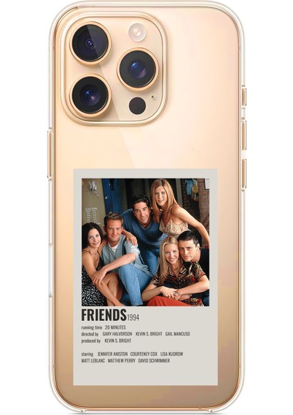 iPhone 16 Pro Uyumlu Friends Mini Poster Tasarımlı Baskılı Silikon Kılıf
