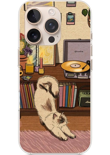 iPhone 16 Pro Max Uyumlu Nostaljik Köpek Tasarımlı Baskılı Silikon Kılıf