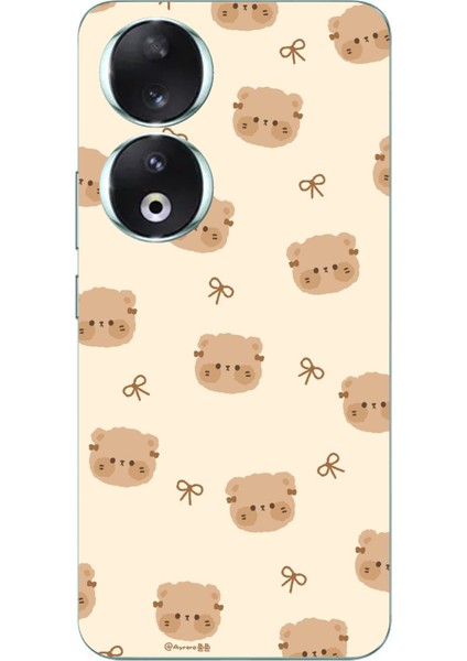 Honor 90 Uyumlu Sevimli Ayıcıklar Baskılı Silikon Kılıf