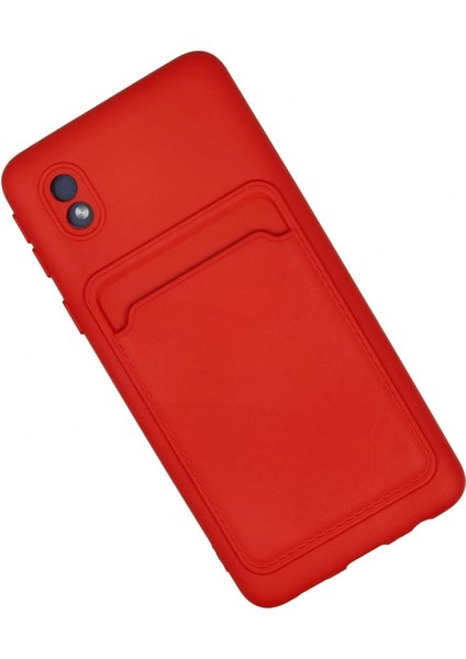 Samsung Galaxy A01 Core Kılıf Kelvin Kartvizitli Silikon - Kırmızı fiyatları