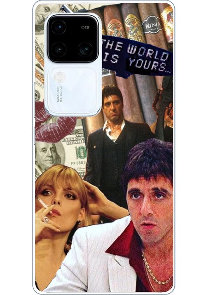 Vivo V30 Uyumlu The Worlds Is Yours Tasarımlı Baskılı Silikon Kılıf