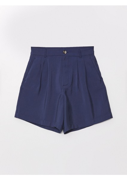 Yeni Sezon Rahat Kalıp Düz Keten Görünümlü Kadın Şort indirimleri