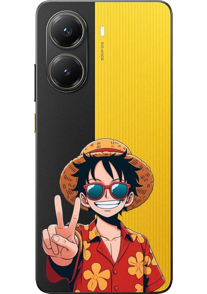 Poco X7 Pro Uyumlu Monkey D. Luffy Tasarımlı Baskılı Silikon Kılıf