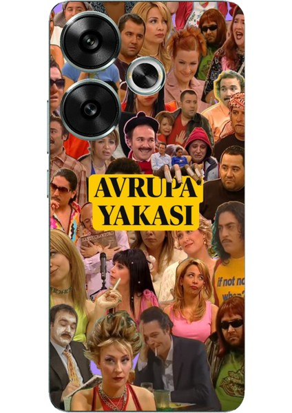 Poco F6 Uyumlu Avrupa Yakası Baskılı Silikon Kılıf