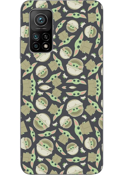 Xiaomi Mi 10T - 10T Pro Uyumlu Minik Yodalar Duvar Kağıdı Baskılı Silikon Kılıf