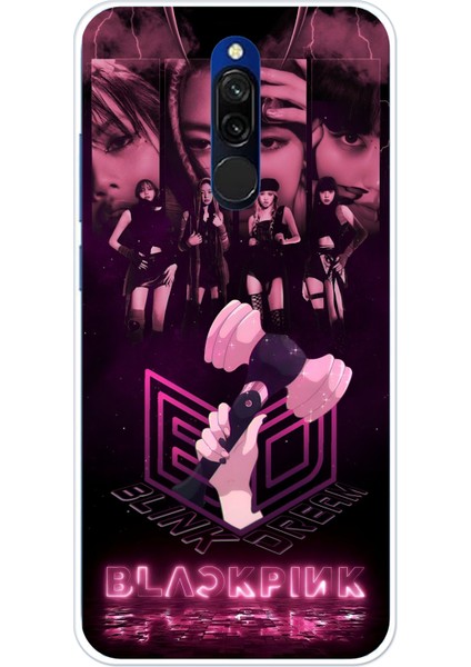 Redmi 8 Uyumlu Blackpink Poster Baskılı Silikon Kılıf