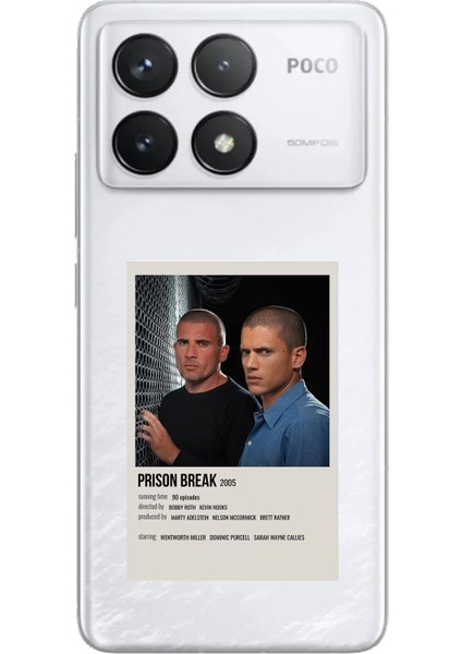 Poco F6 Pro Uyumlu Prison Break Tasarımlı Baskılı Silikon Kılıf