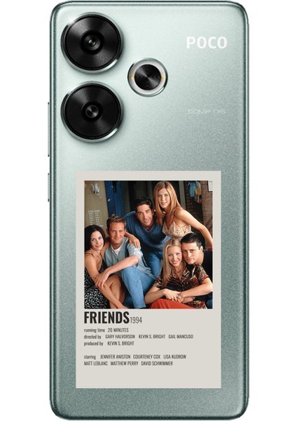 Poco F6 Uyumlu Friends Mini Poster Tasarımlı Baskılı Silikon Kılıf