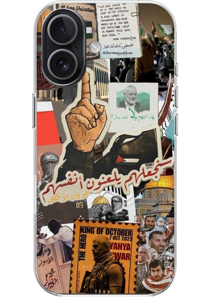 iPhone 17 Uyumlu Filistin Özgürlük Baskılı Silikon Kılıf