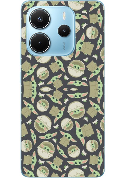 Redmi Note 14 4g Uyumlu Minik Yodalar Duvar Kağıdı Baskılı Silikon Kılıf