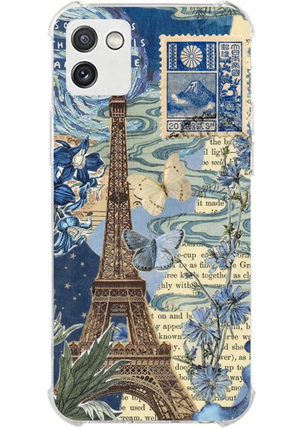 Samsung Galaxy A03 Uyumlu Paris ve Eyfel Kulesi Baskılı Silikon Kılıf