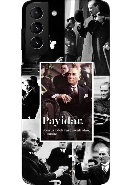 Samsung Galaxy S21 Plus Uyumlu Atatürk Payidar Baskılı Silikon Kılıf