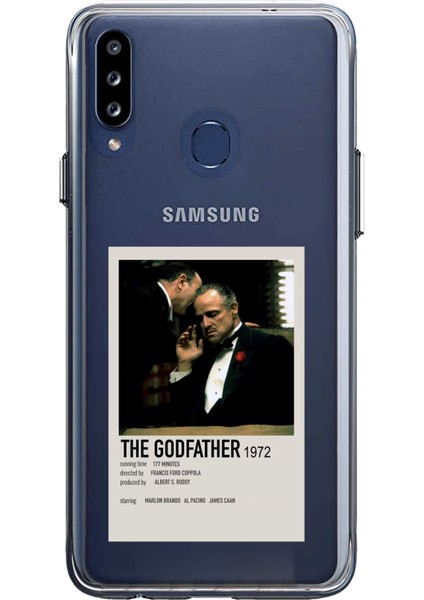 Samsung Galaxy A20S Uyumlu The Godfather Baba Poster Tasarımlı Baskılı Silikon Kılıf