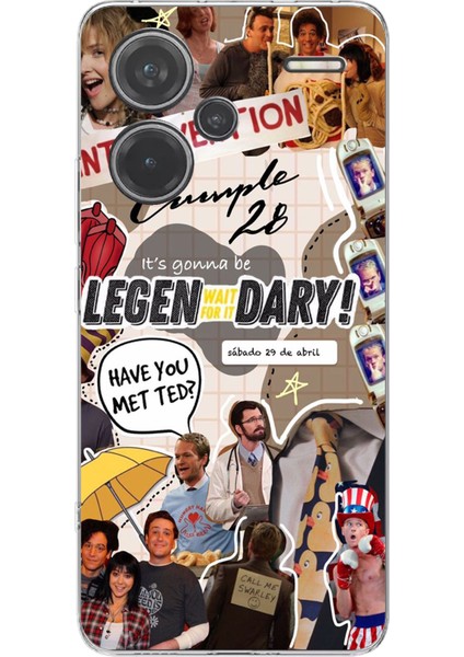 Redmi Note 13 Pro Plus 5g Uyumlu Retro Gazete How I Met Your Mother Tasarımlı Baskılı Silikon Kılıf