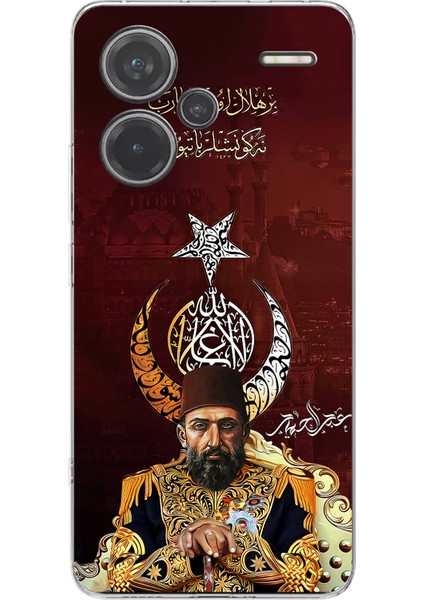 Redmi Note 13 Pro Plus 5g Uyumlu Abdülhamid Han Baskılı Silikon Kılıf