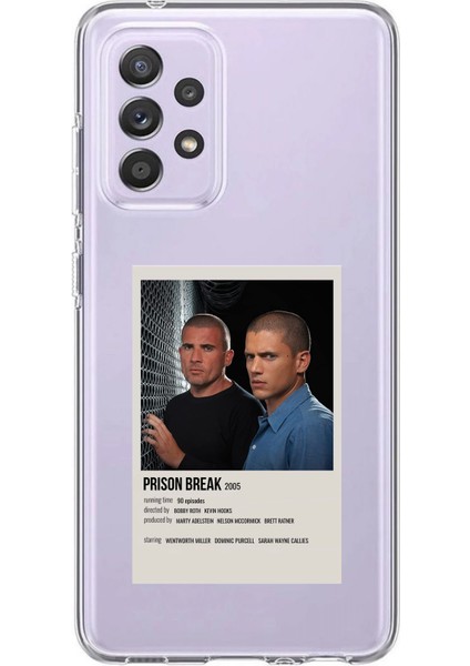 Samsung Galaxy A72 Uyumlu Prison Break Tasarımlı Baskılı Silikon Kılıf