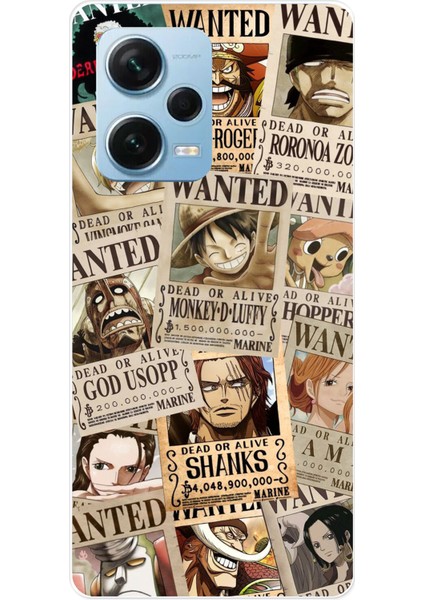 Redmi Note 12 Pro 5g Uyumlu One Piece Gazete Tasarımlı Baskılı Silikon Kılıf
