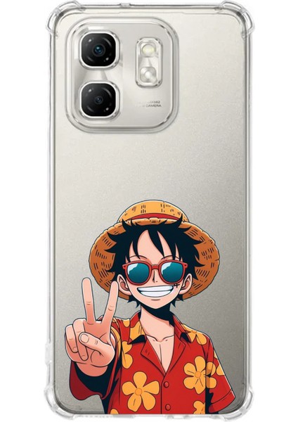 Infinix Hot 50I - Smart 9 Uyumlu Monkey D. Luffy Tasarımlı Baskılı Silikon Kılıf