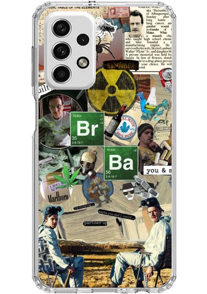 Samsung Galaxy A73 Uyumlu Breaking Bad Kolaj Baskılı Silikon Kılıf