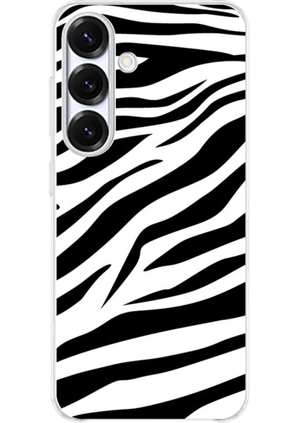 Samsung Galaxy S25 Uyumlu Zebra Tasarımlı Baskılı Silikon Kılıf