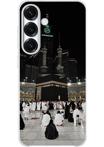 Samsung Galaxy S25 Plus Uyumlu Kabe Umre Baskılı Silikon Kılıf