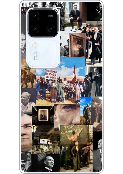 Vivo V30 Uyumlu Atatürk Cumhuriyet Baskılı Silikon Kılıf