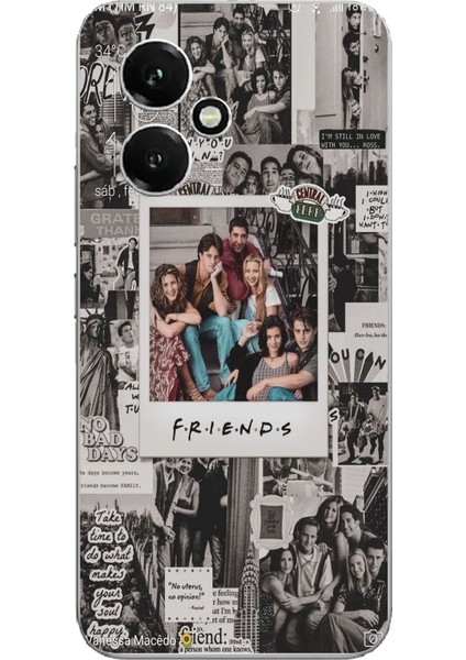 Honor 400 Uyumlu Friends Nostalji Tasarımlı Tasarımlı Baskılı Silikon Kılıf