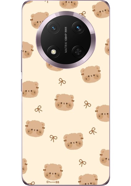 Honor Magic 7 Lite Uyumlu Sevimli Ayıcıklar Baskılı Silikon Kılıf