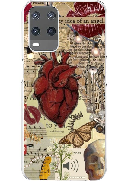 Oppo A54 Uyumlu Vampire Diaries Vintage Baskılı Silikon Kılıf