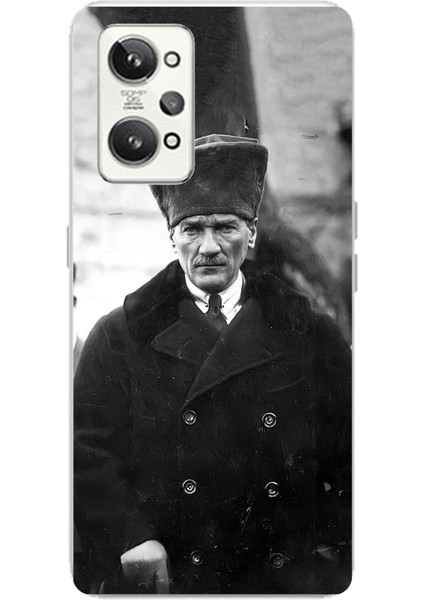 Realme Gt2 Pro Uyumlu Mustafa Kemal Atatürk Portre Baskılı Silikon Kılıf