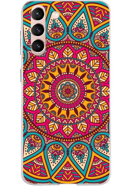 Samsung Galaxy S21 Uyumlu Mandala Baskılı Silikon Kılıf