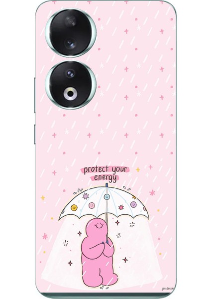 Honor 90 Uyumlu Protect Your Energy Tasarımlı Baskılı Silikon Kılıf