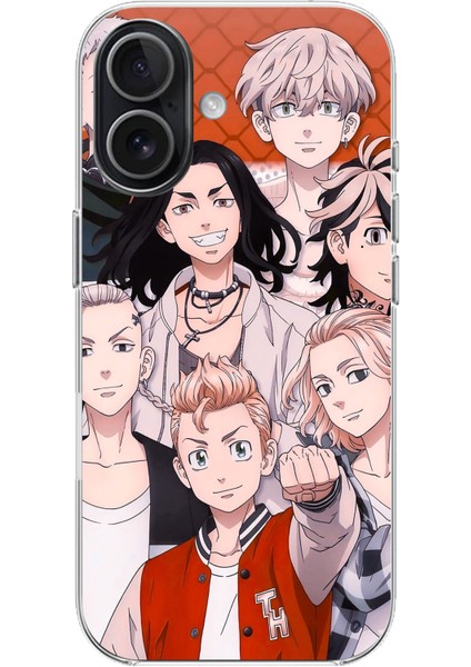 iPhone 17 Uyumlu Tokyo Revengers Karakterler Baskılı Silikon Kılıf