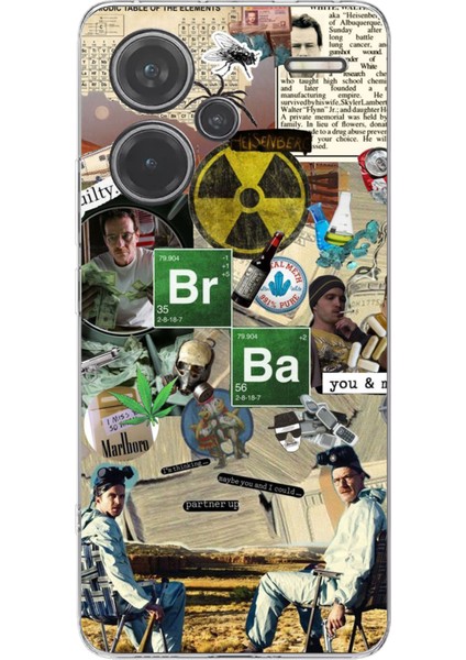 Redmi Note 13 Pro Plus 5g Uyumlu Breaking Bad Kolaj Baskılı Silikon Kılıf