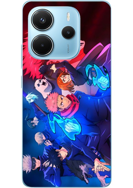 Redmi Note 14 4g Uyumlu Jujutsu Kaisen Baskılı Silikon Kılıf