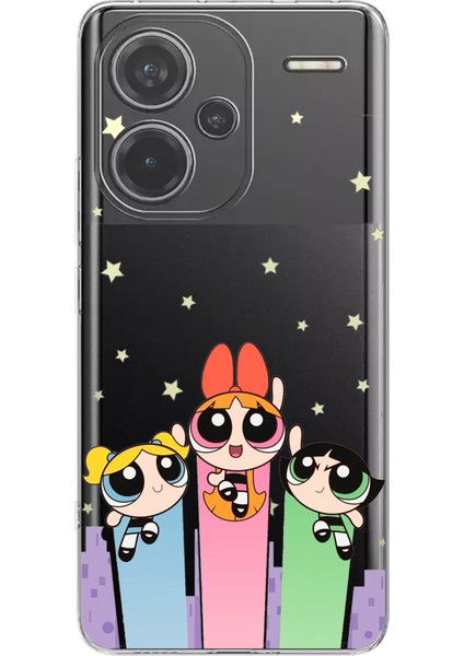 Redmi Note 13 Pro Plus 5g Uyumlu Powerpuff Girls Tasarımlı Baskılı Silikon Kılıf