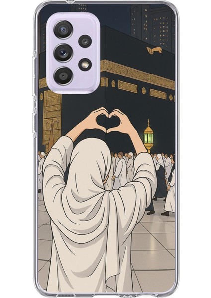 Samsung Galaxy A72 Uyumlu Kabe Aşkı Baskılı Silikon Kılıf