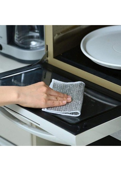 3 Adet 20X20 Inox Tel Bez Zor Kir Bezi, Inox Telli Bulaşık Bezi, Mutfak Banyo Bezi