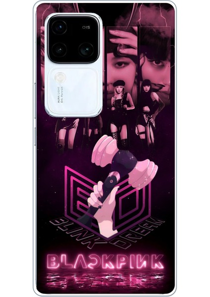 Vivo V30 Uyumlu Blackpink Poster Baskılı Silikon Kılıf
