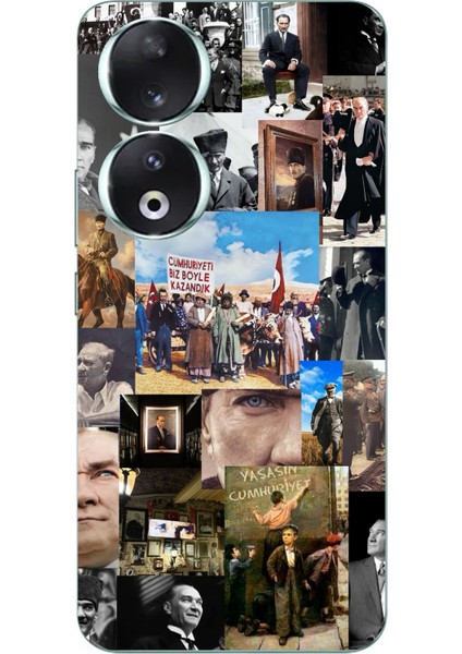 Honor 90 Uyumlu Atatürk Cumhuriyet Baskılı Silikon Kılıf
