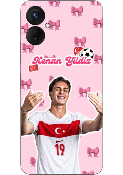 Tecno Spark 9 Pro Uyumlu Kenan Yıldız Kurdele Baskılı Silikon Kılıf