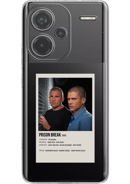 Redmi Note 13 Pro Plus 5g Uyumlu Prison Break Tasarımlı Baskılı Silikon Kılıf