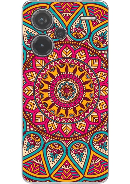 Redmi Note 13 Pro Plus 5g Uyumlu Mandala Baskılı Silikon Kılıf