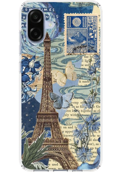 Samsung Galaxy A07 Uyumlu Paris ve Eyfel Kulesi Baskılı Silikon Kılıf