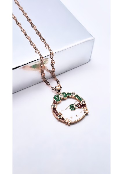 Kurdele Hello Kity Çelik Kolye fırsatları